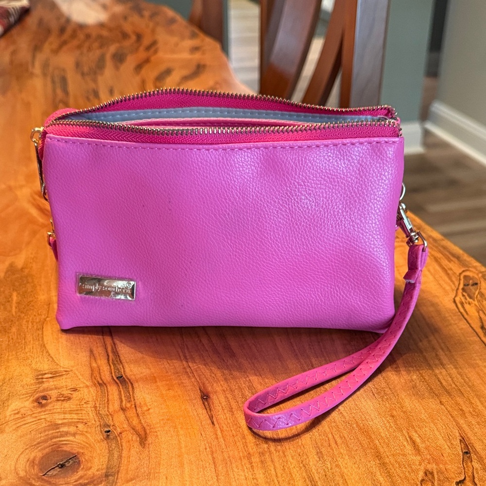 Simply Southern Pink Wristlet